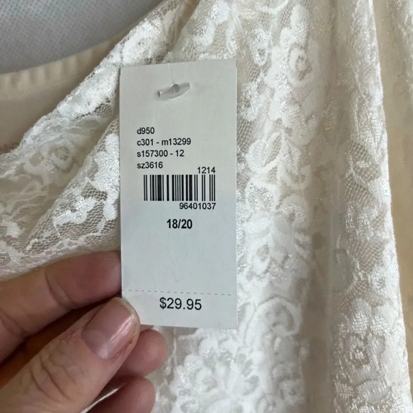 Lane Bryant NWT Lace Bodice Camisole Tank Top with Adj Straps Plus Size 18/20 - Picture 9 of 10